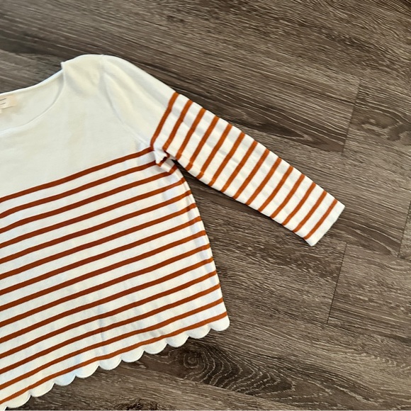 Sezane Corentine Stripe Scallop Sweater - Picture 6 of 11